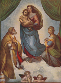 Raffael 1483 - 1520 Die Sixtinische Madonna