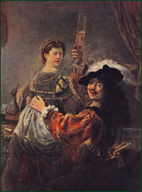 Rembrandt van Rijn 1606 – 1669 Selbstbildnis mit Frau Saskia