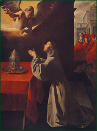 Francisco de Zurbaran 1598 – 1662 Bonaventuras Gebet während einer Papstwahl